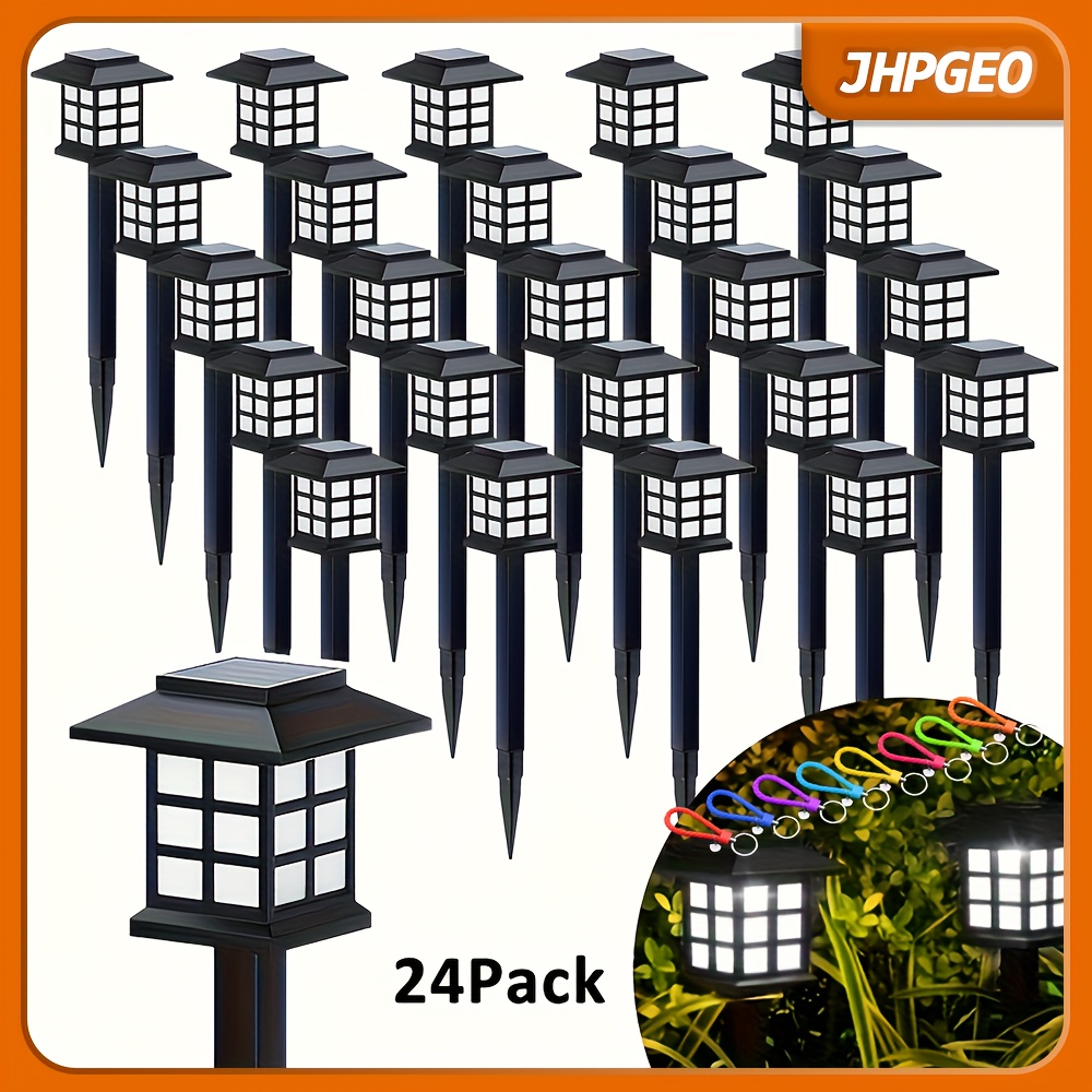 

24/48pcs Outdoor Solar Lights - Landscape Garden Lights, Solar Pathway Lights For , Patios And Decks (white/warm)