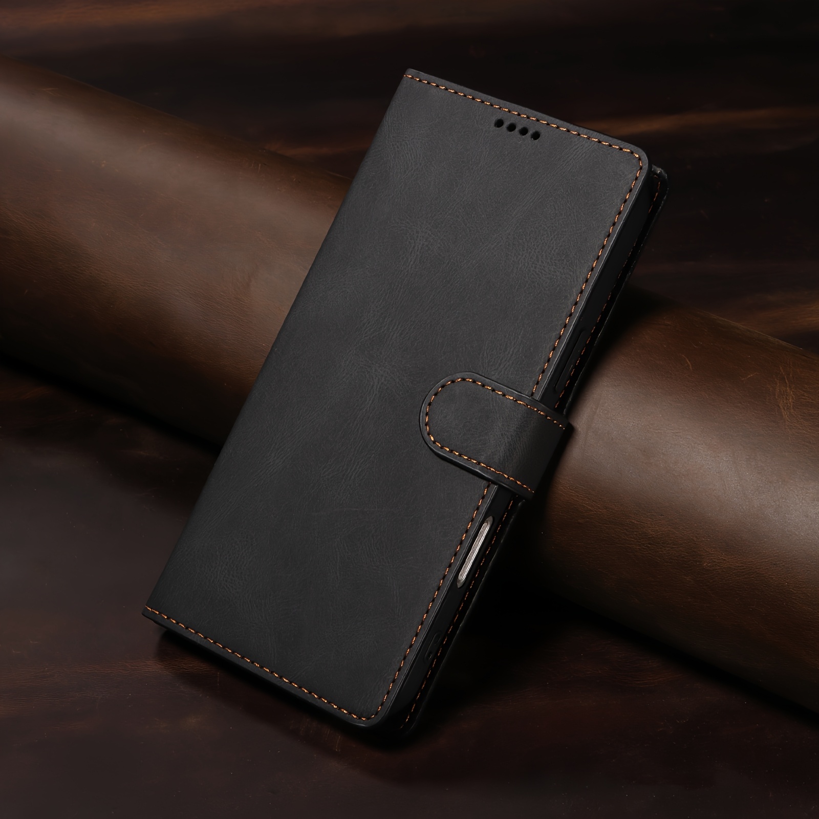 TEMU Phone Case - Sy-a1 Luxury Wallet Flip Pu Faux Leather Phone Case For Galaxy S25/s24/s23/s22/s21/s24 Fe/s23 Fe/s21 Fe Card Slots Cover With Strap