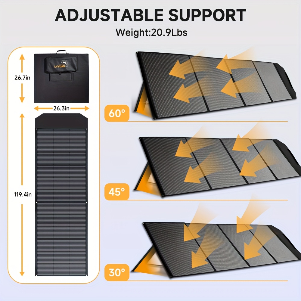 Panel solar LVYUAN plegable para apagones
