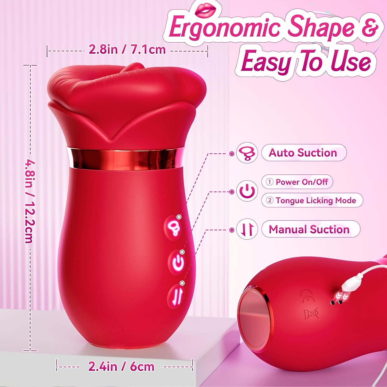 female adult products 5 in 1 oral rose