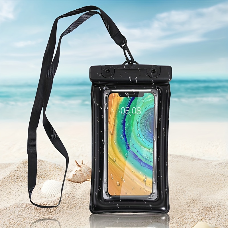 

Waterproof Phone Pouch With Touch Screen And Face Id Unlock, Pvc Material, Transparent Sealed Case For Swimming And Floatation, Fits Most Smartphones Without Battery - 1 Pack
