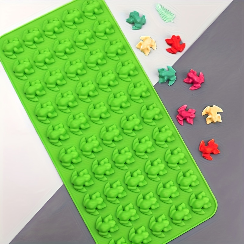 

Silicone Frog Candy Mold, 50-cavity Uncharged Gummy Gelatin Maker Tray For Diy Jelly, Chocolates, Wax Melts - Nonstick & Bpa Free