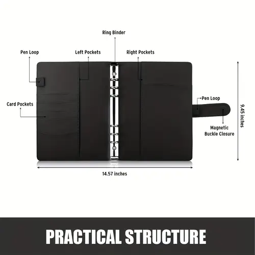 * A6 Macaron Cash Pocket, * Leather, Business Organizer, Hole Punch Compatible, Office Supplies, Daily Planner, Money Saving, Wallet Accessory