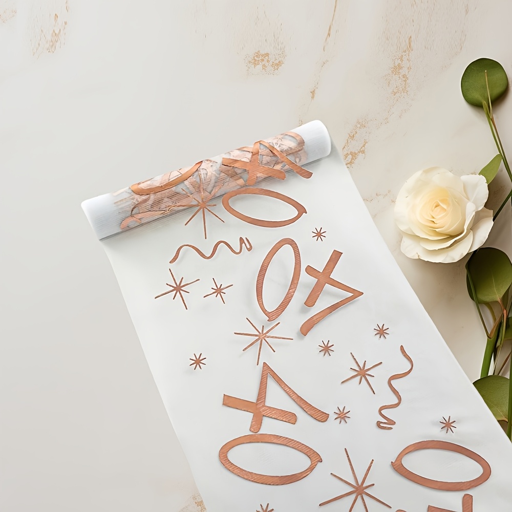 TEMU Number Birthday Table Banner Is A Decorative Table Banner For Indoor/outdoor Use, Perfect For The Kitchen, Banquets, Party Gifts, Restaurants,