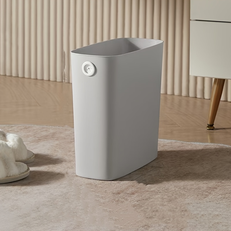 1pc/bathroom Trash Can Home Bedroom Living Room Kitchen Crevice Rectangular Wastebasket Toilet Paper Basket
