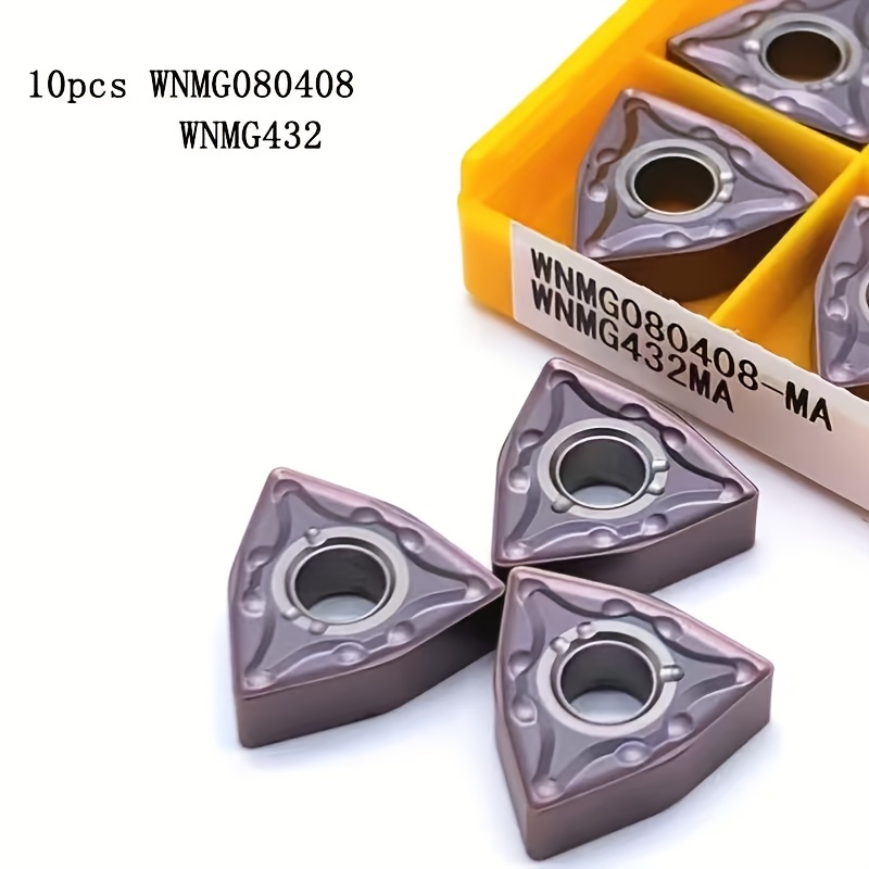TEMU Wnmg080404 Hard Blade, Carbide Blade, Outer Circle Turning Tool, , High-quality Lathe, Cnc Turning Blade