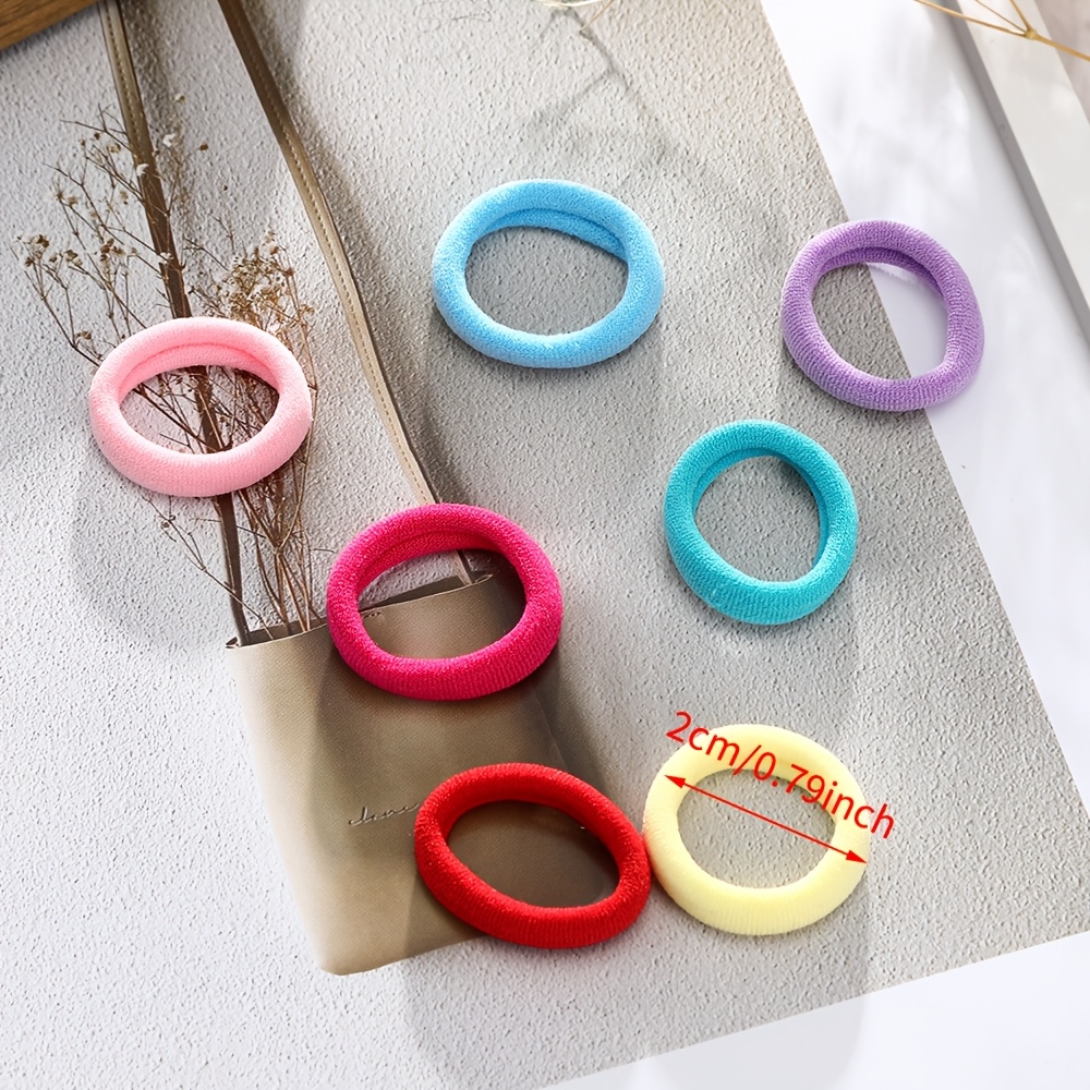 Set of 300 Colorful Basic Hair Ties And Scrunchies for, Including Ponytail Holders And Rubber Bands That Are Gentle on Hair, Perfect for Everyday Use.