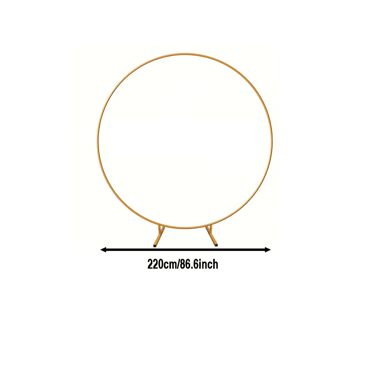 Enorme Gouden Metalen Ronde Ballon Boog Kit Cirkel