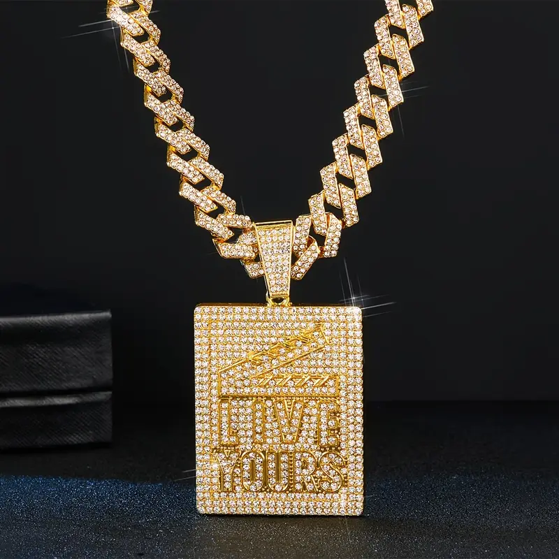 Collana Di Diamanti In Lega Hip Hop Personalizzata Alla Moda Con - Foto 6