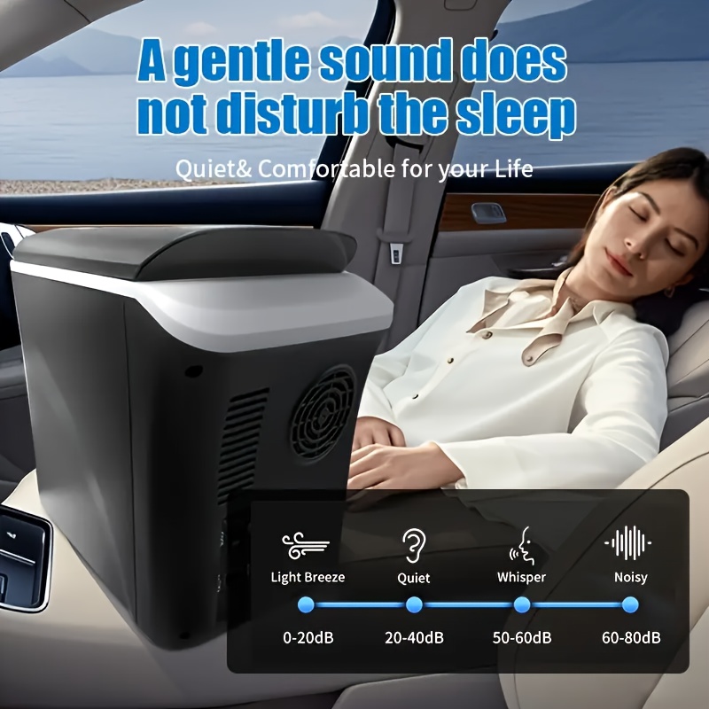 1.98gal Portable Fridge, 12 Volt Car Refrigerator with Cooler and Warmer, Fast Cooling Multifunctional Portable Freezer for Car, RV, Truck, Boat, Van, Travel, Outdoor Camping