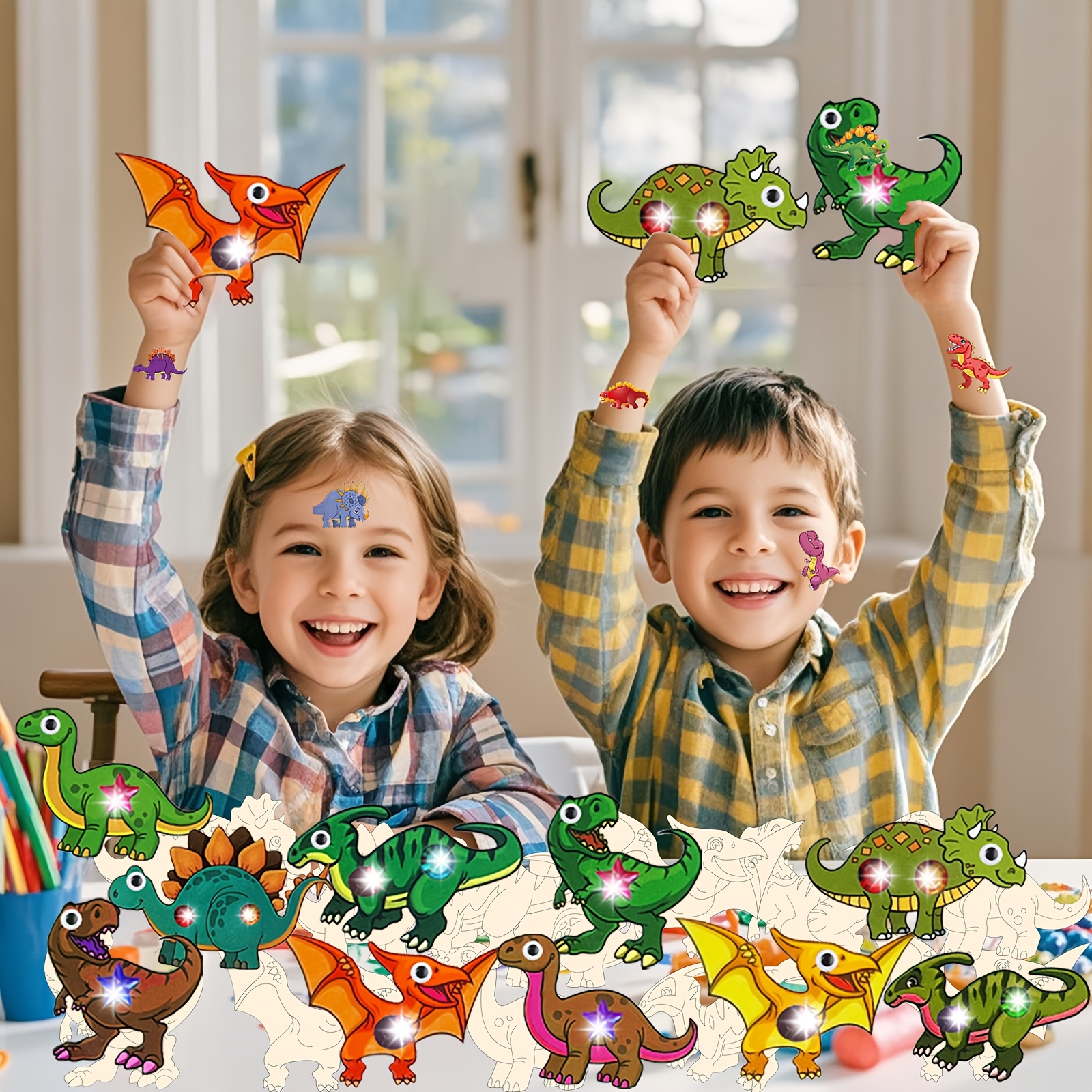 24pcs Kids Dinosaur DIY Craft Kit