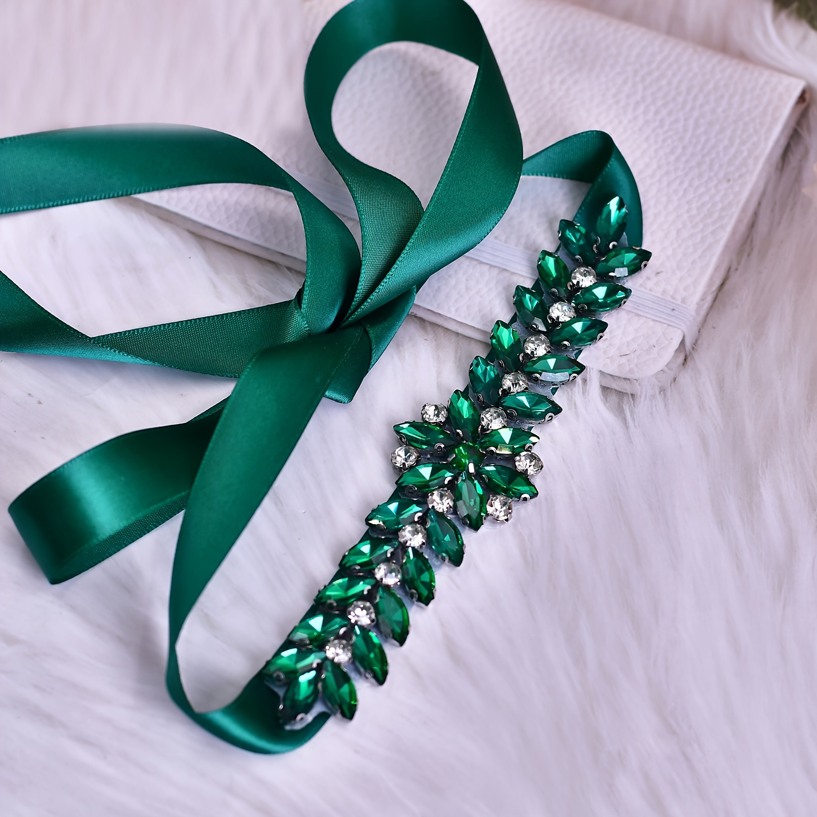 long sleeve green chiffon dress Leila Charming Long Sleeves Slit Chiffon Dresses, Emerald Green