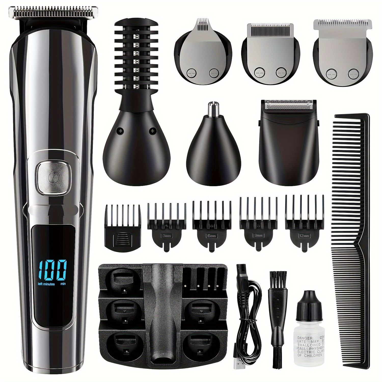 

Beard Trimmer For Men - , Hair Clippers Set, Shavers For Men, Men Grooming Kit Men Razors For Shaving Face, Mustache, Body, Ear, Nose Hair Trimmer, Gifts For Men