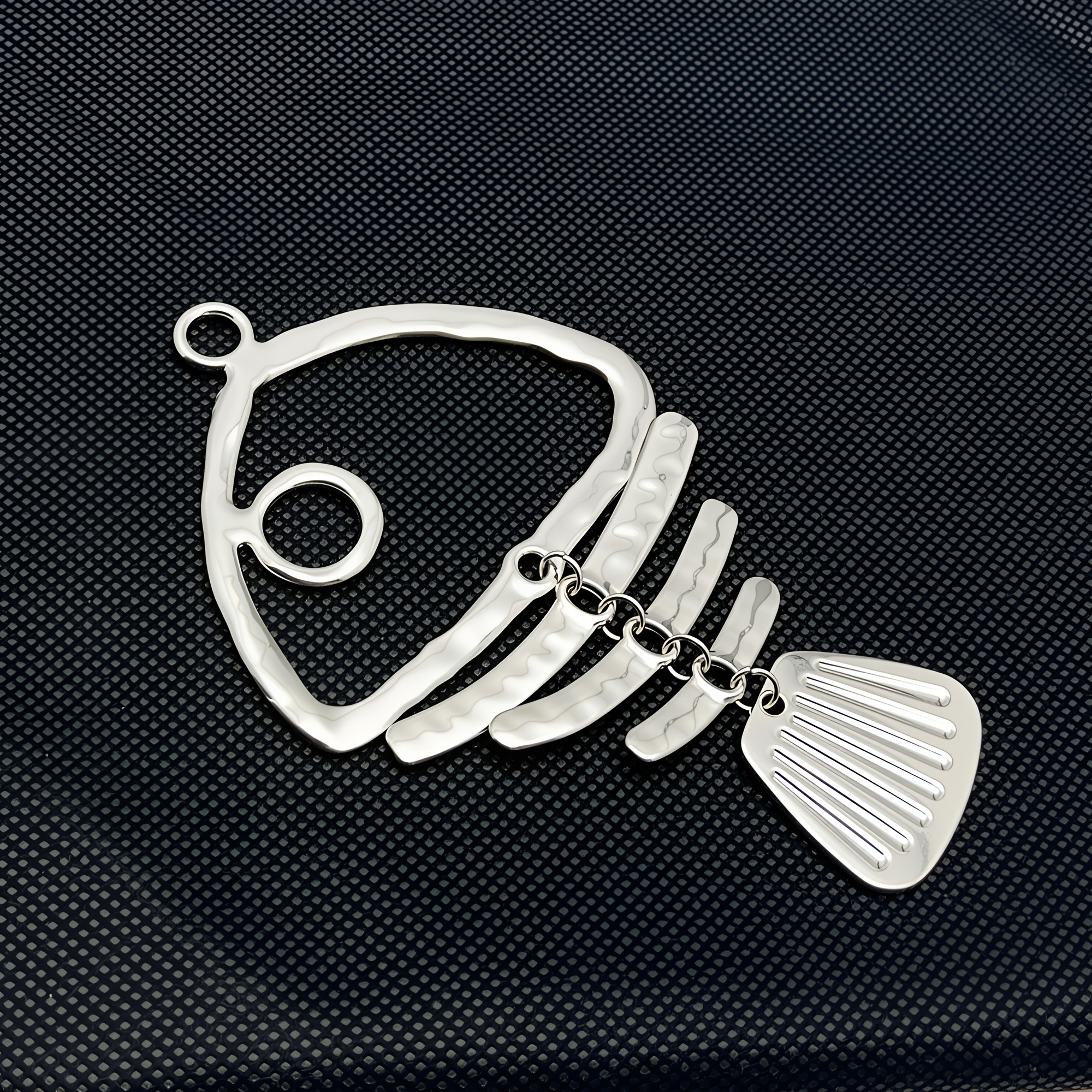 1pc Matt Golden Large Fish Bone Skeleton Charms Pendants For Diy Necklace Jewellery Making Findings Accessories