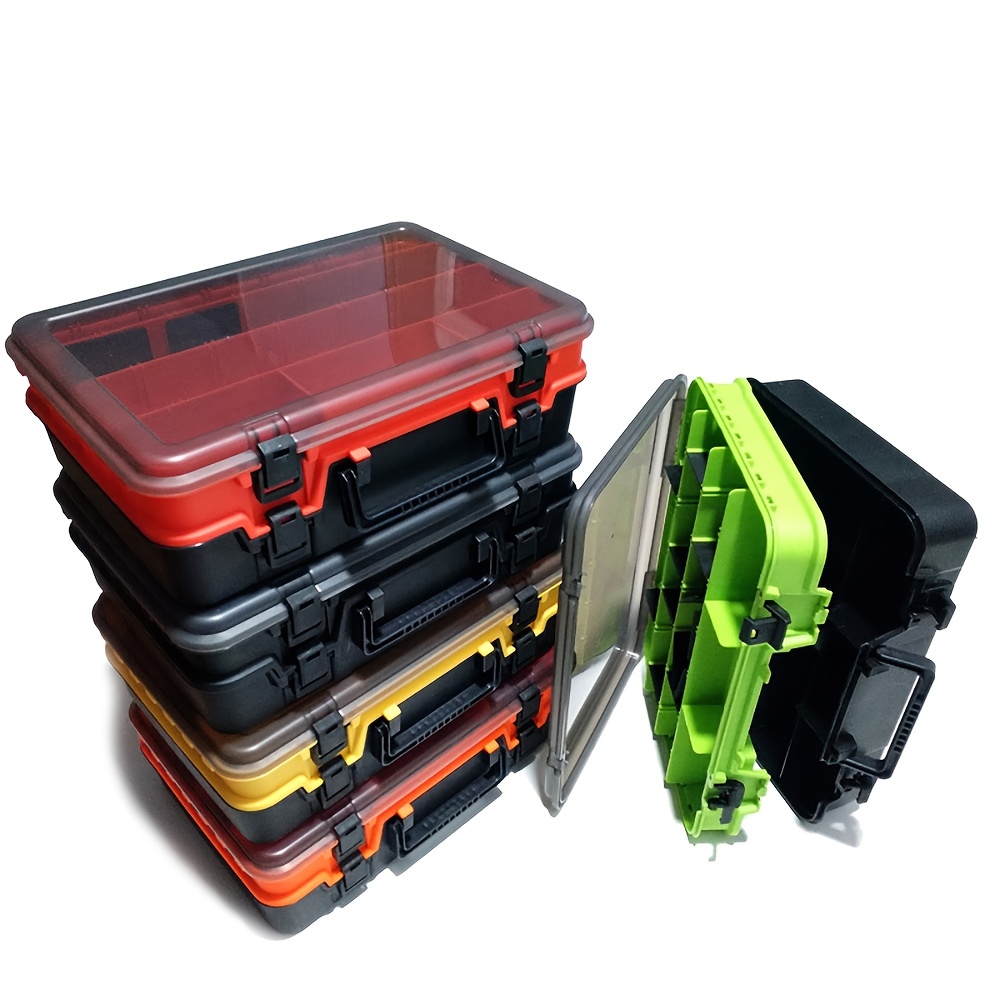 

1pc Multi-compartment Storage Box, Double-layer Fishing Tackle Box, Fishing Accessory Organizer
