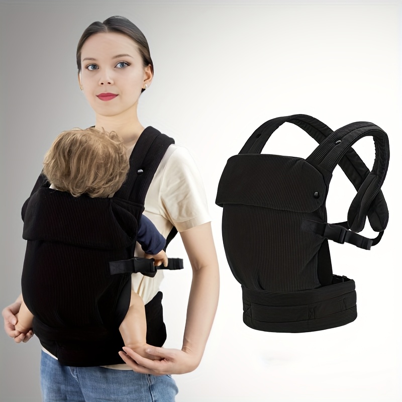 1pc 4-in-1 Infant & Toddler Carrier Backpack Strap - Adjustable Safety Buckles, Anti-Slip X-Strap, Lightweight Breathable Baby Backpack Harness - Compatible with front/Back Carry, C-Section Delivery - Perfect New Parent Gift (Travel, Everyday Use) - Durable Polyester Fabric