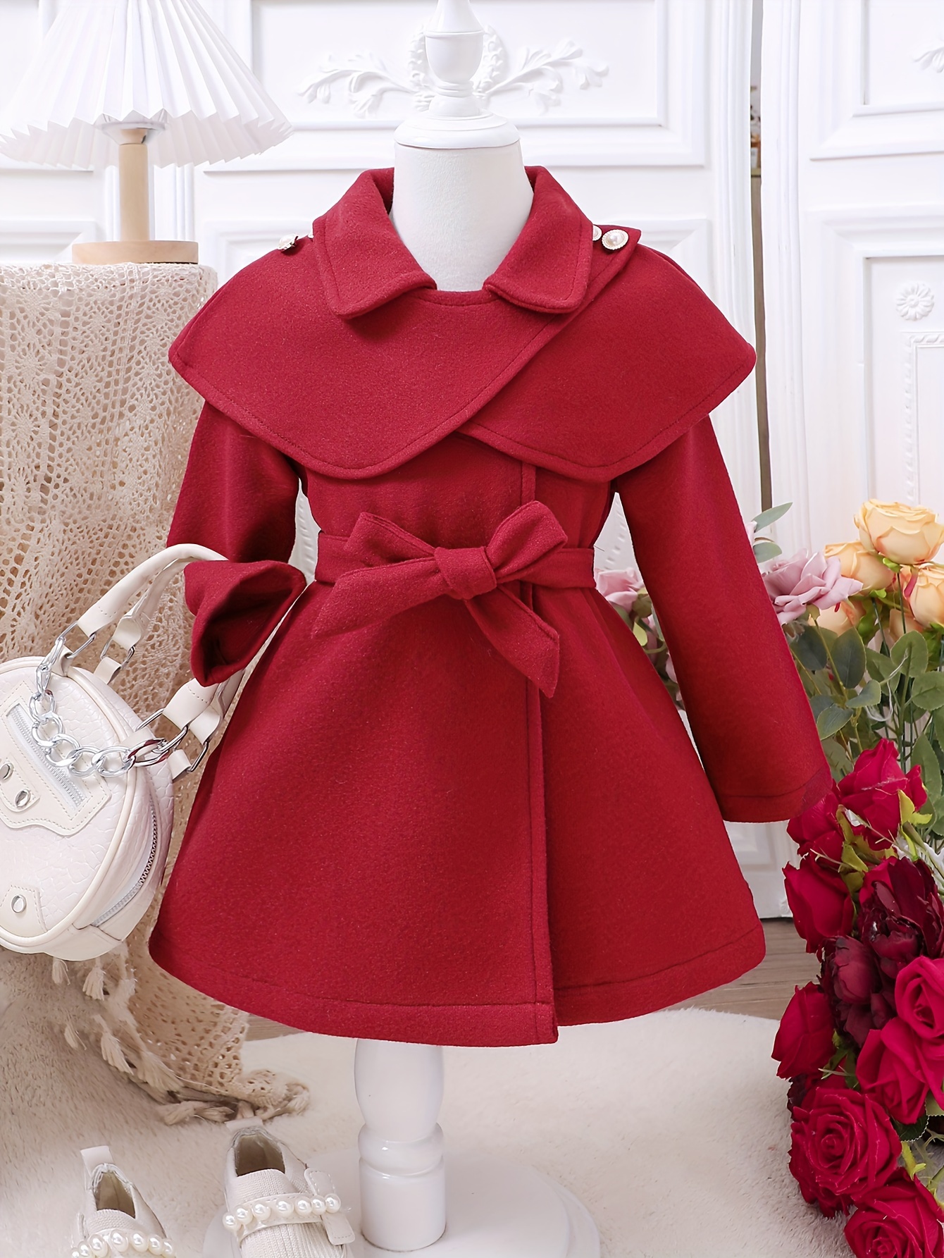 girls dress coats sold on Temu Australia