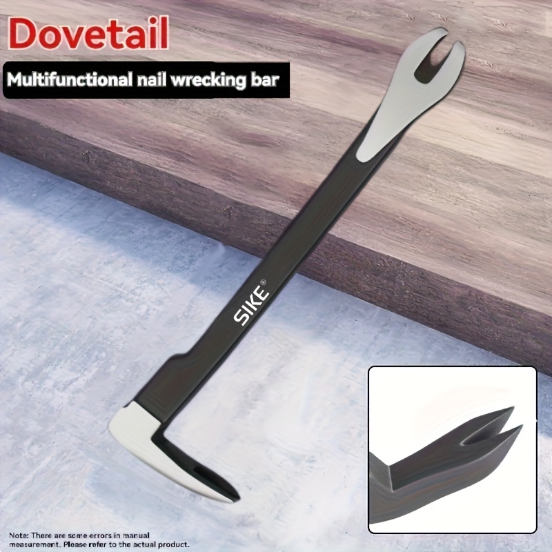Sike's New - Woodworking Tool, Heavy-duty Metal Construction Nail Puller, Double Ended, Flat And Pointed, Used For Opening Wooden Boxes, Household Nail Pulling, , Carpentry, Construction Work