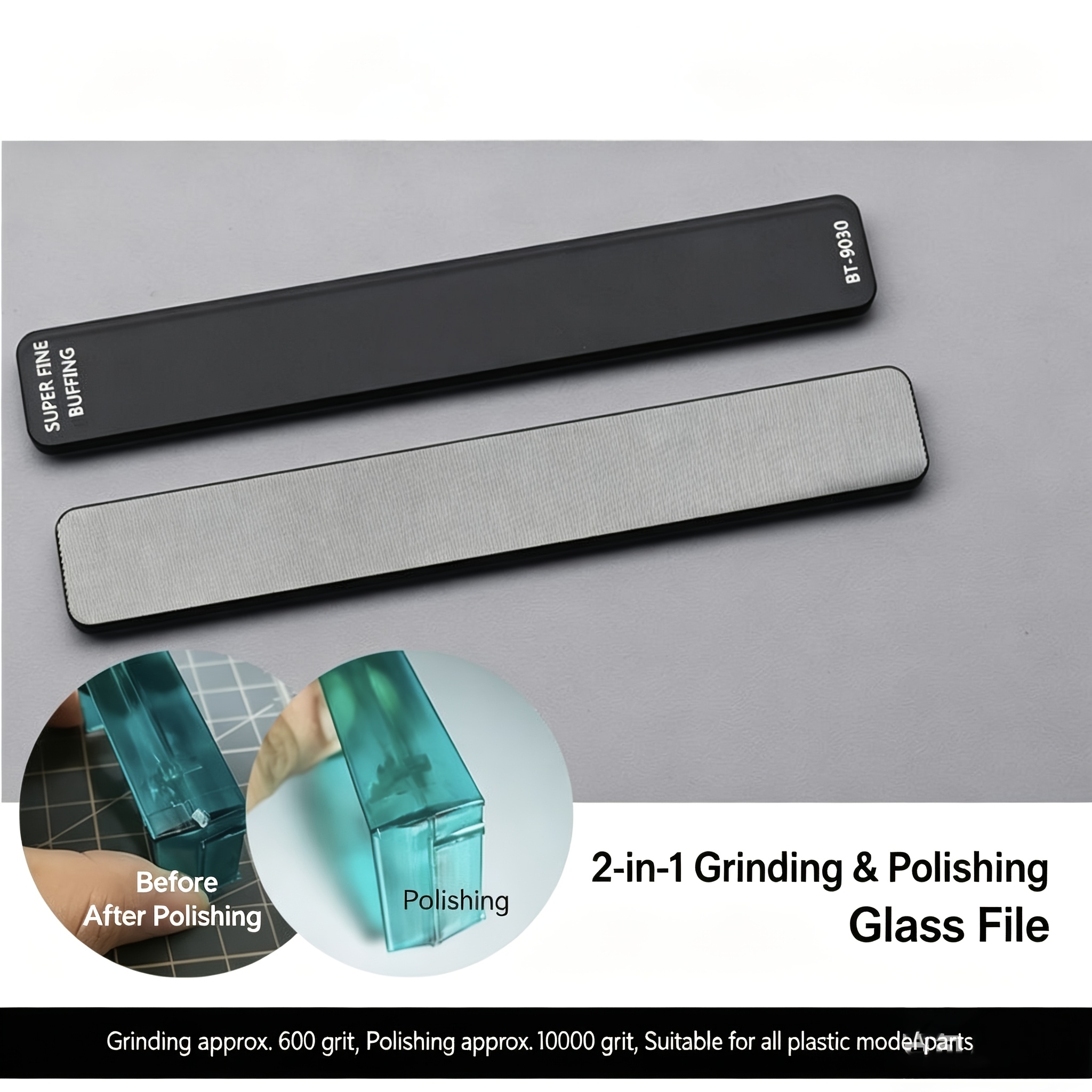 TEMU Precision Model Glass File Suitable For Model Making And Handicraft Enthusiasts, Used For Polishing, Grinding, And Detail Modification