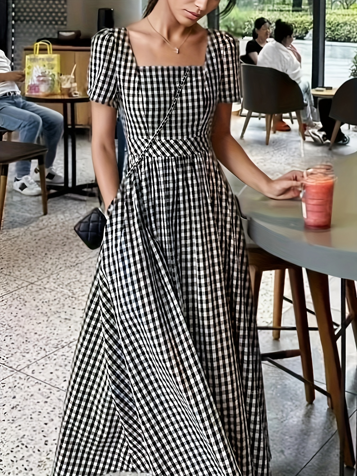 black and white dress primark Black Floral Maxi Dress, White Flowers Long Spaghetti Straps Flowy Women Sleeveless Casual Cute Designer Elegant Plus Size Cocktail Party 4XL / White