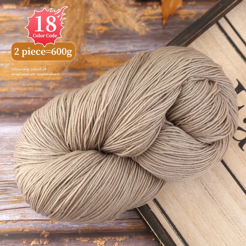Image of 600g/2pcs High-quality Alpaca Yarn, Thick And Moderately Thin Wool Yarn For Hand-knitting Autumn And Winter Men's And Women's Fashion Sweaters, Scarves, Gloves, Hats, Coats