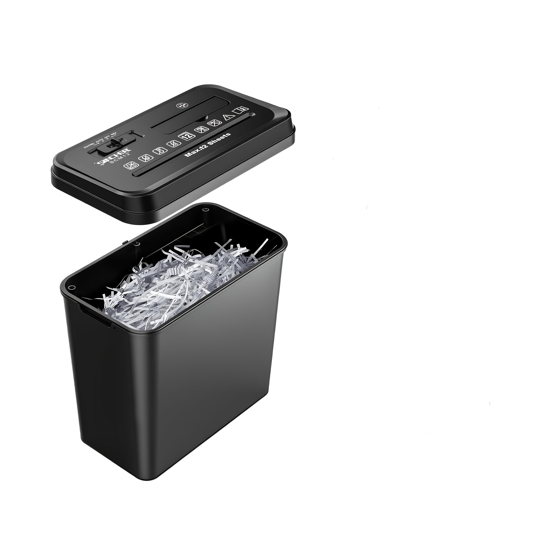 Efficient 12 Sheet With 220mm Wide Feed Slot, 13l Capacity, Protection And User- For Daily Use
