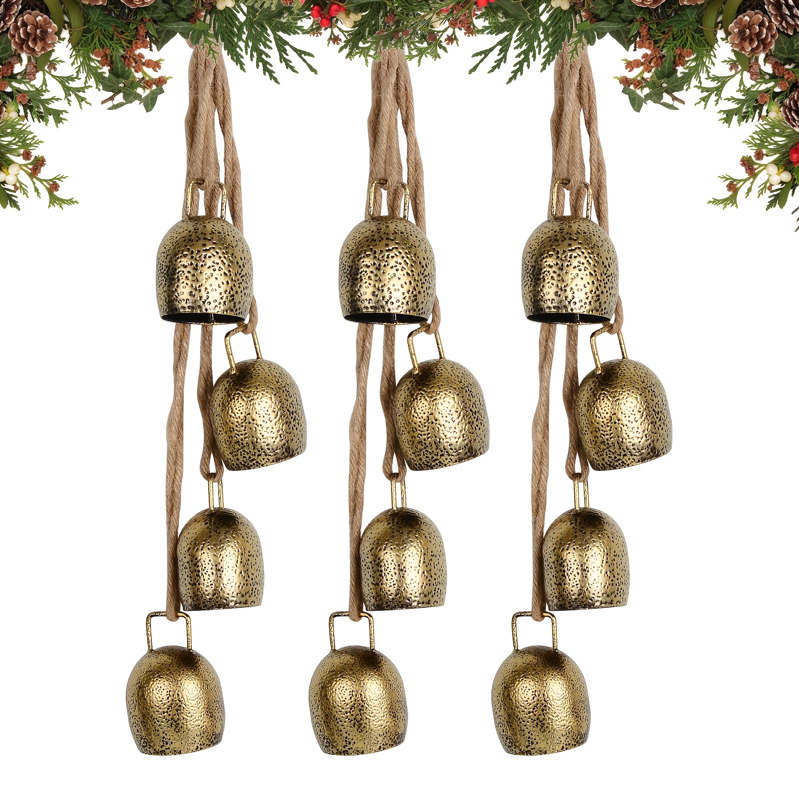 TEMU Copper Bells For Crafting A Christmas Garland, A Perfect Gift For Tree
