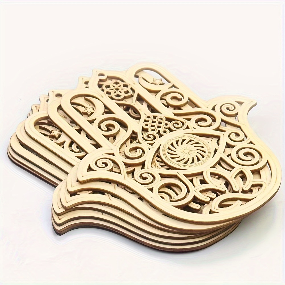 

10 Pcs Cut Wooden Decoration - , Suitable For , , Engagement, 's Day, Christmas, Halloween, Easter, New , And - No , Hanging , No Required