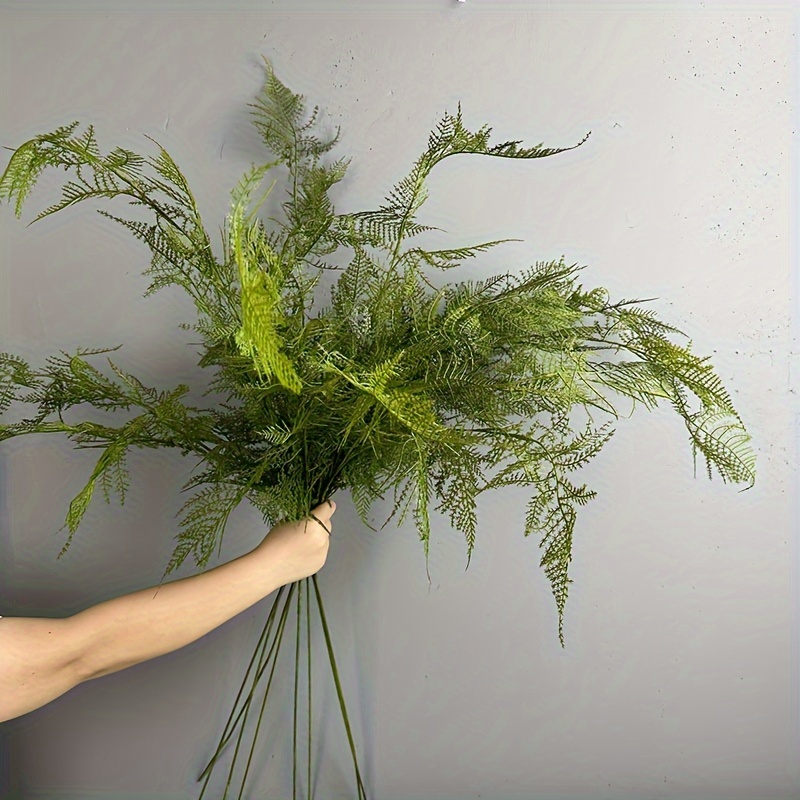 

114cm/44in Artificial Ferns: Classic Style, Plastic Material, Perfect For Home Decor, Vertical Plant Wall, Photography Props, Yoga Room Decoration