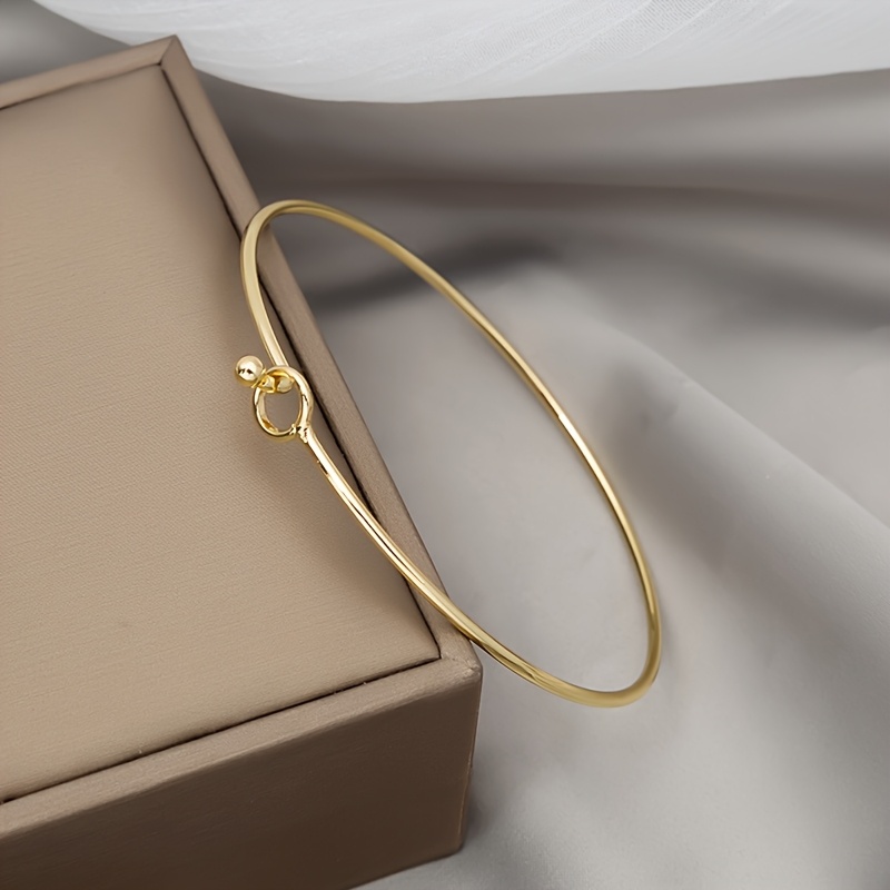 TEMU Bracelete de Moda Coreano: Accesorio y Versátil con Nudo Elástico de Superficie para la Muñeca