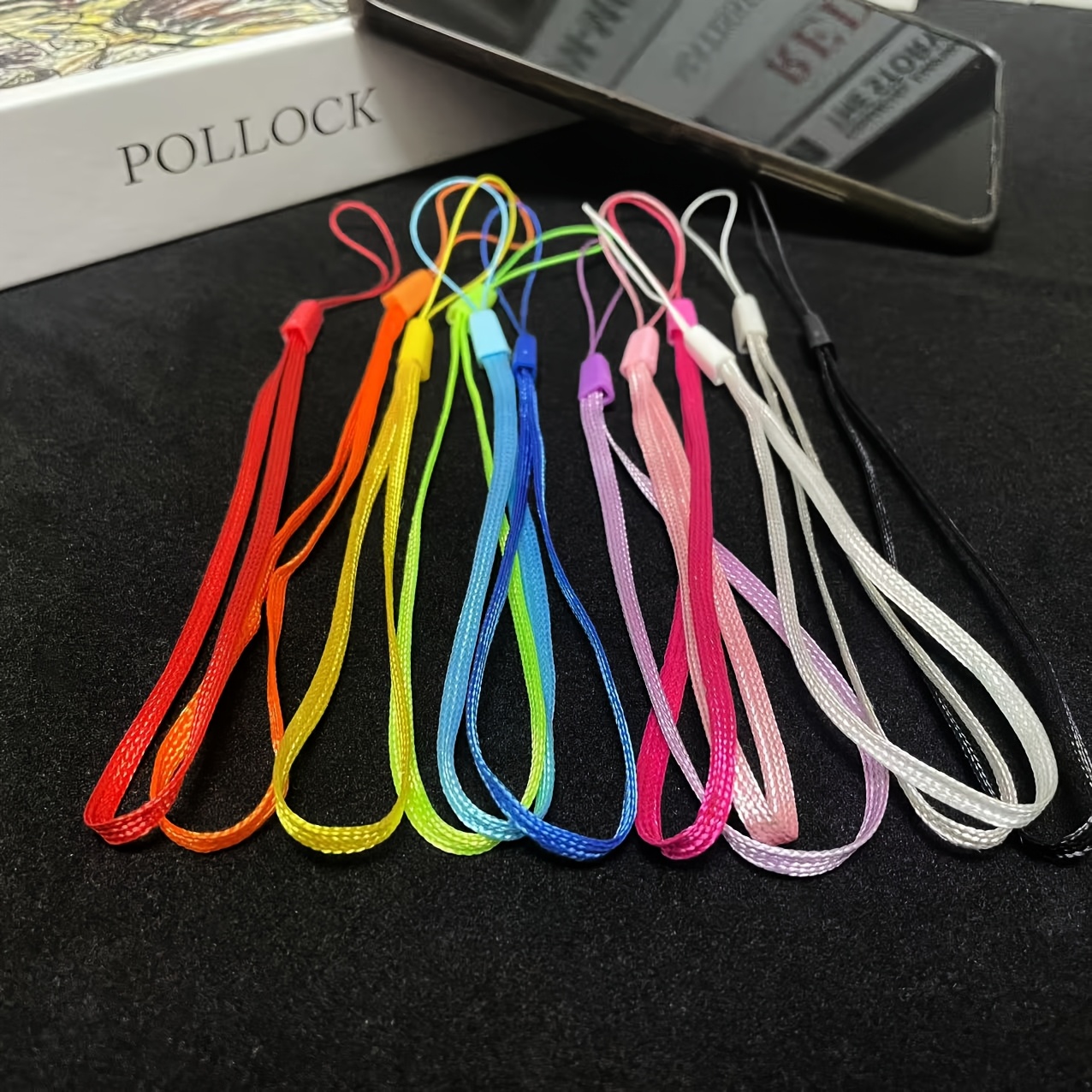 

[12pcs Phone Lanyard Straps] 12pcs Pp Lanyard Wrist Straps, Nylon, For Smartphones, Selfie Sticks, Flashlights, Power Banks, And Water Bottles