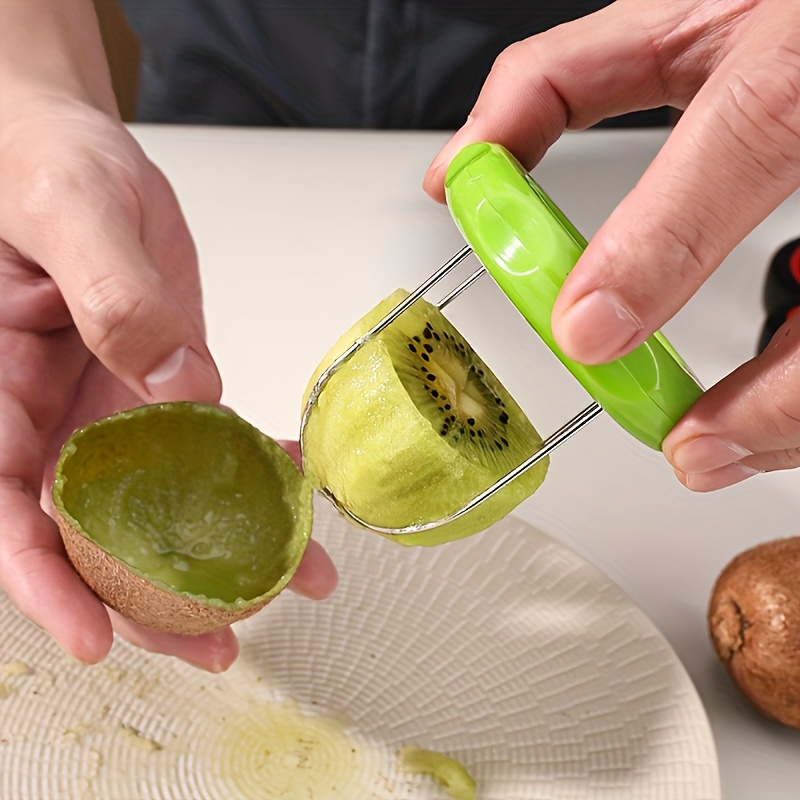TEMU Ergonomic Kiwi Peeler - Off, Small And Handy For Kitchen And Outdoor Gatherings - Safe For Food, Non-electric Fruit Cutter, Ideal Christmas