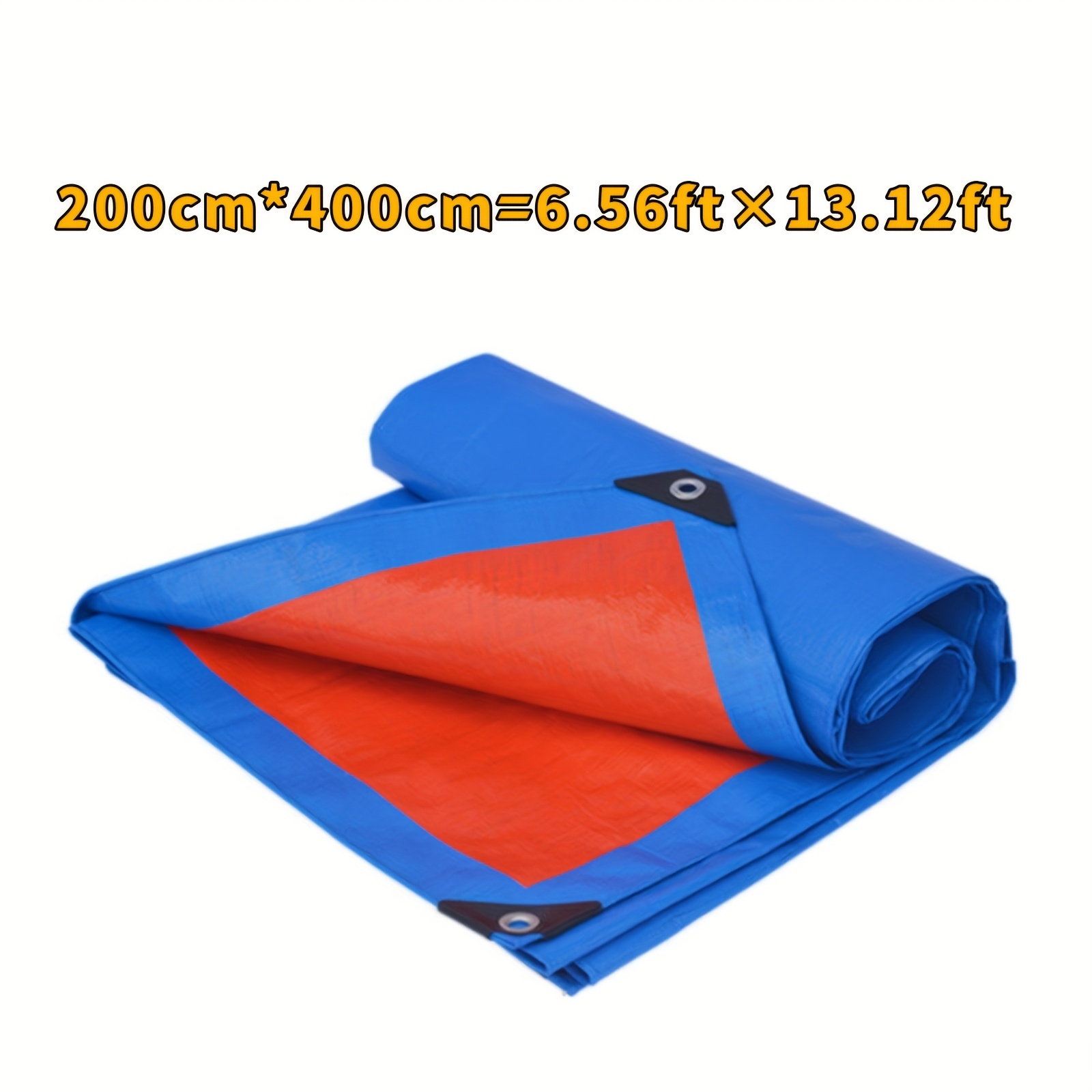 Image of Artifact - 8 And Orange Double-sided Thickened Waterproof Cloth, With A Convenient Lanyard! Made Of High-density Pe Material, Tear-resistant And Double-sided, Is Vibrant Orange And Is .