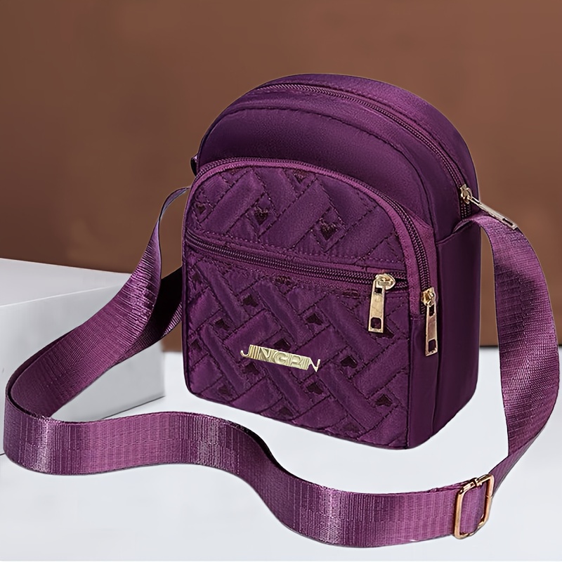 Artikelbild einfach-schultertasche - neutrale quadratische tasche. neue damen-crossbody-tasche für handy. damen-einfach-schultertasche für ausflüge. rucksack. [reißverschlussrichtung zufällig]
