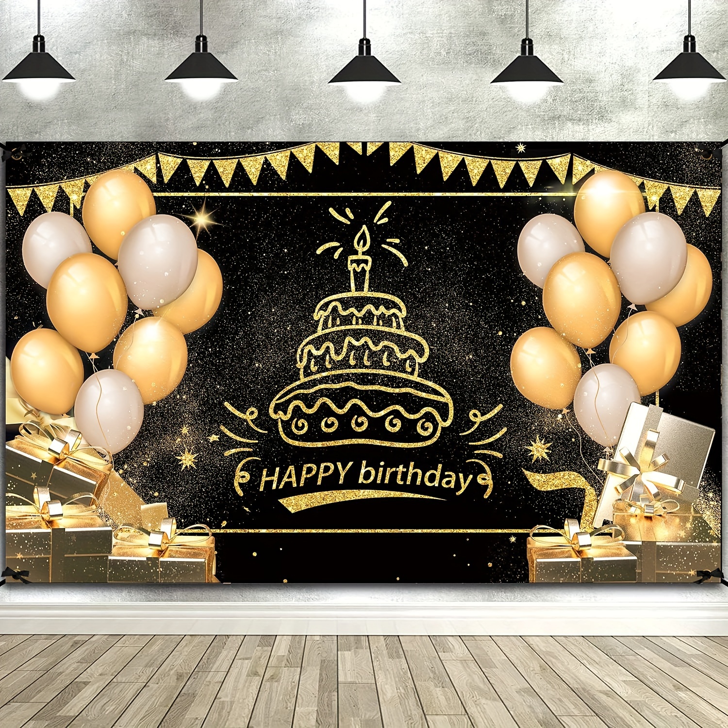 1 Unidad Decoración Fondo Banner Fiesta Cumpleaños Hombres - Temu