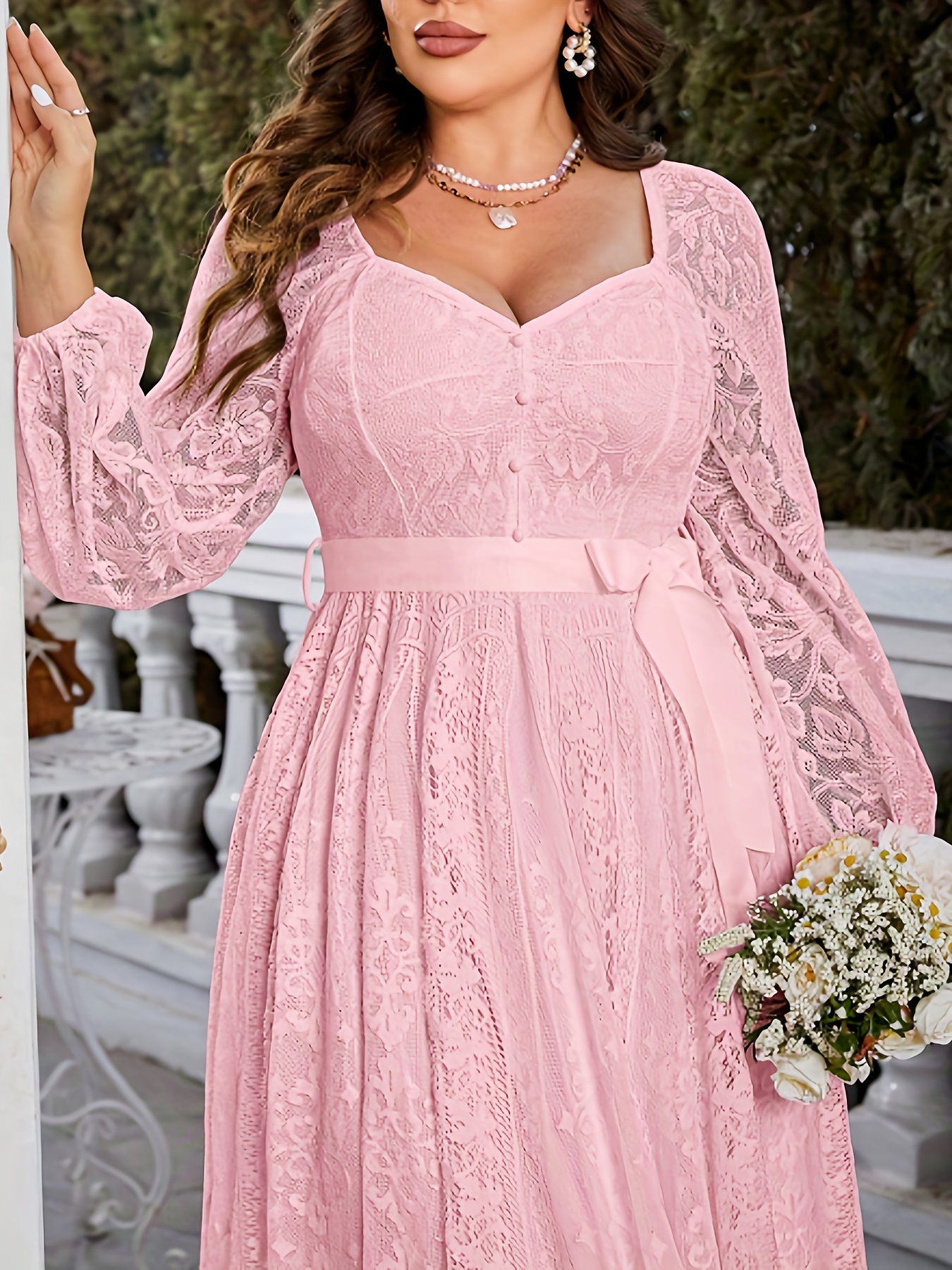 paradise ruffle lace mini dress Rosalie Lace Ruffle Mini Dress White main image 1