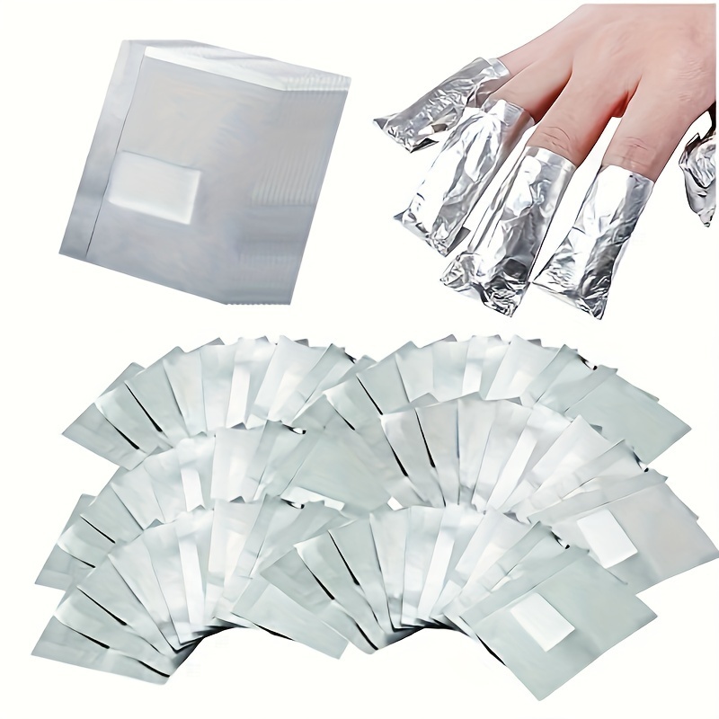 

1000pcs Nail Polish Remover Nail Polish Remover, Aluminum Foil, Pad, Nail Polish Remover Aluminum Foil Aids, Without Nail Polish Remover Pad