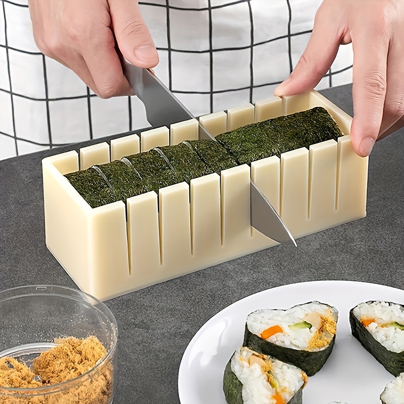 

Maker Kit - 1pc Multi-shape Sushi Mold Set For Rice & Vegetable Rolls, Includes Round, Square, Heart-shaped Press Tools, Food-contact Safe Cookware For Homemade Sushi Preparation