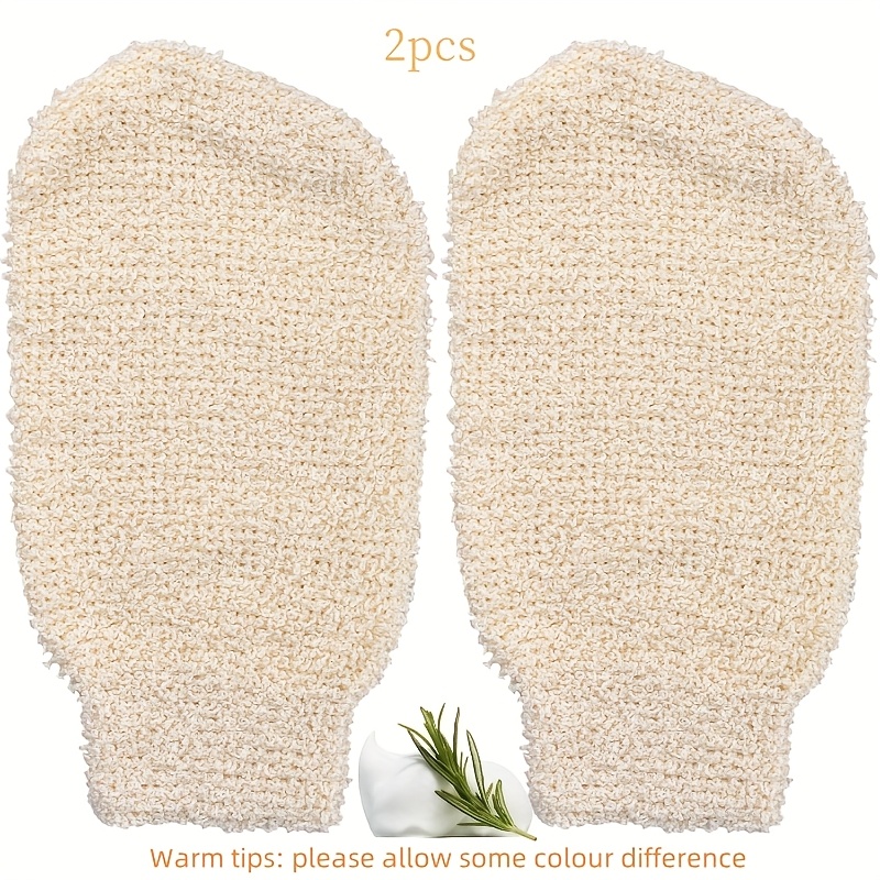 E-shop 1/2 Peeling-Handschuhe aus natürlicher Sisalfaser, ideal zum Peeling Entfernen abgestorbener Hautzellen, tiefenreinigend für die Haut