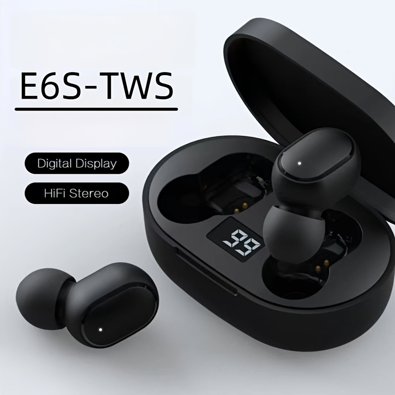 E6s Wireless Earbuds Feature Stable, Latency-free , Keeping Music And Calls Reach. Battery Display Shows Remaining Power At A . With Hifi , Note Is Rich And Detailed, Immersing You