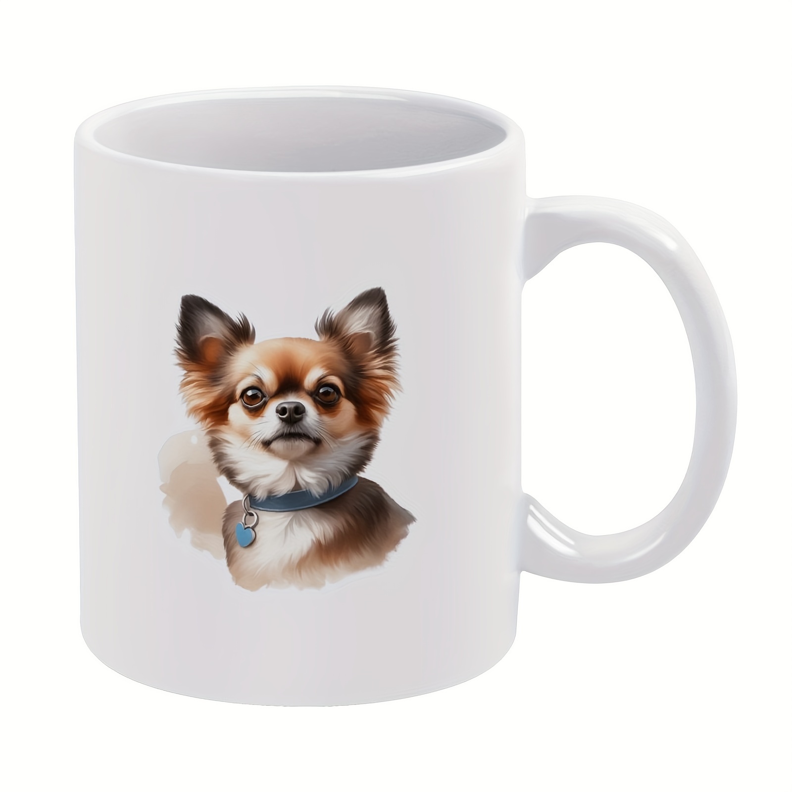 

1pc 11oz Mug, Coffee Mug, Chihuahua, Gift For Friends, Sisters, Coffee Drinker, Owner, Ceramic Cup, Christmas Gift, For Cafes