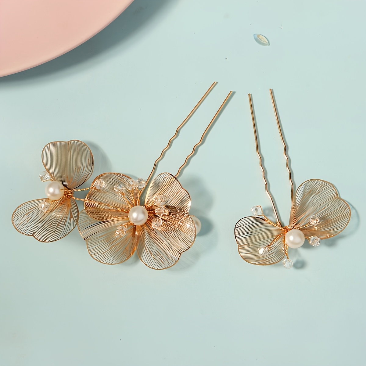 2pcs Bridal Wedding Headpiece Hair Accessories Clips