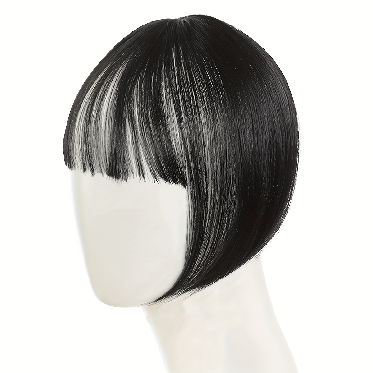 womens   clip in hair bangs synthetic fiber straight fringe hairpiece natural looking   volume lightweight suitable for all french bangs extension details 5