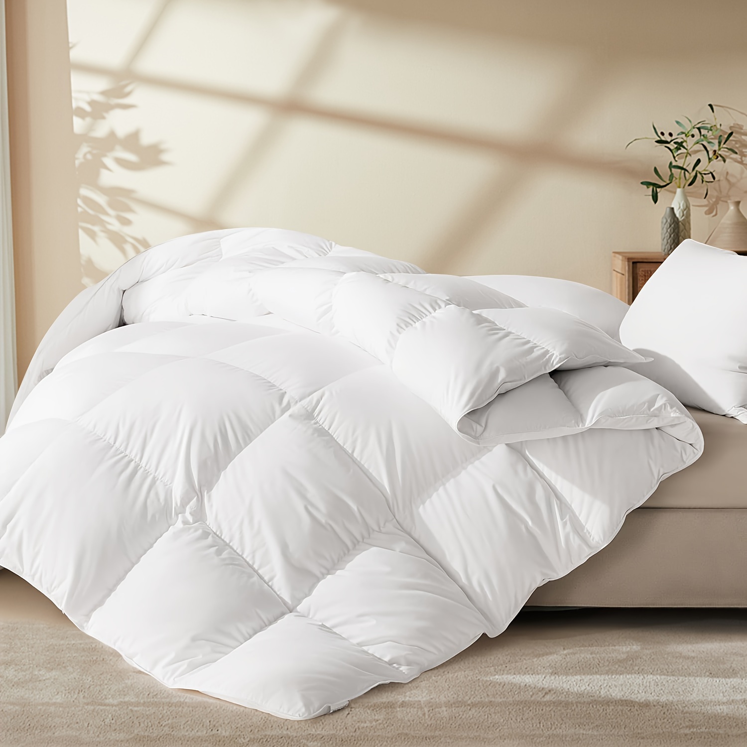 ultra soft rainbow feather comforter king queen twin size Temu