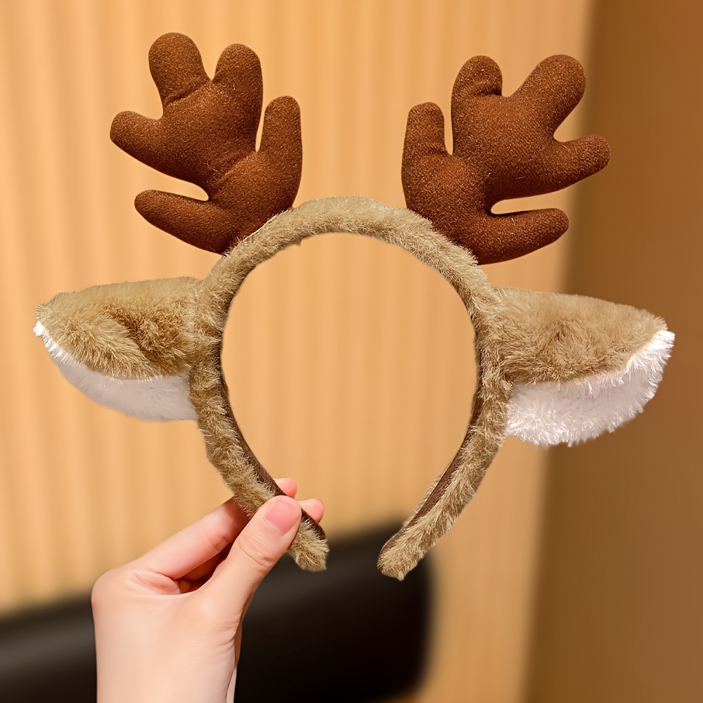 TEMU 1 serre-tête de de Noël multicolore, cadeau de Noël , accessoire de cheveux de Noël tendance, multicolore