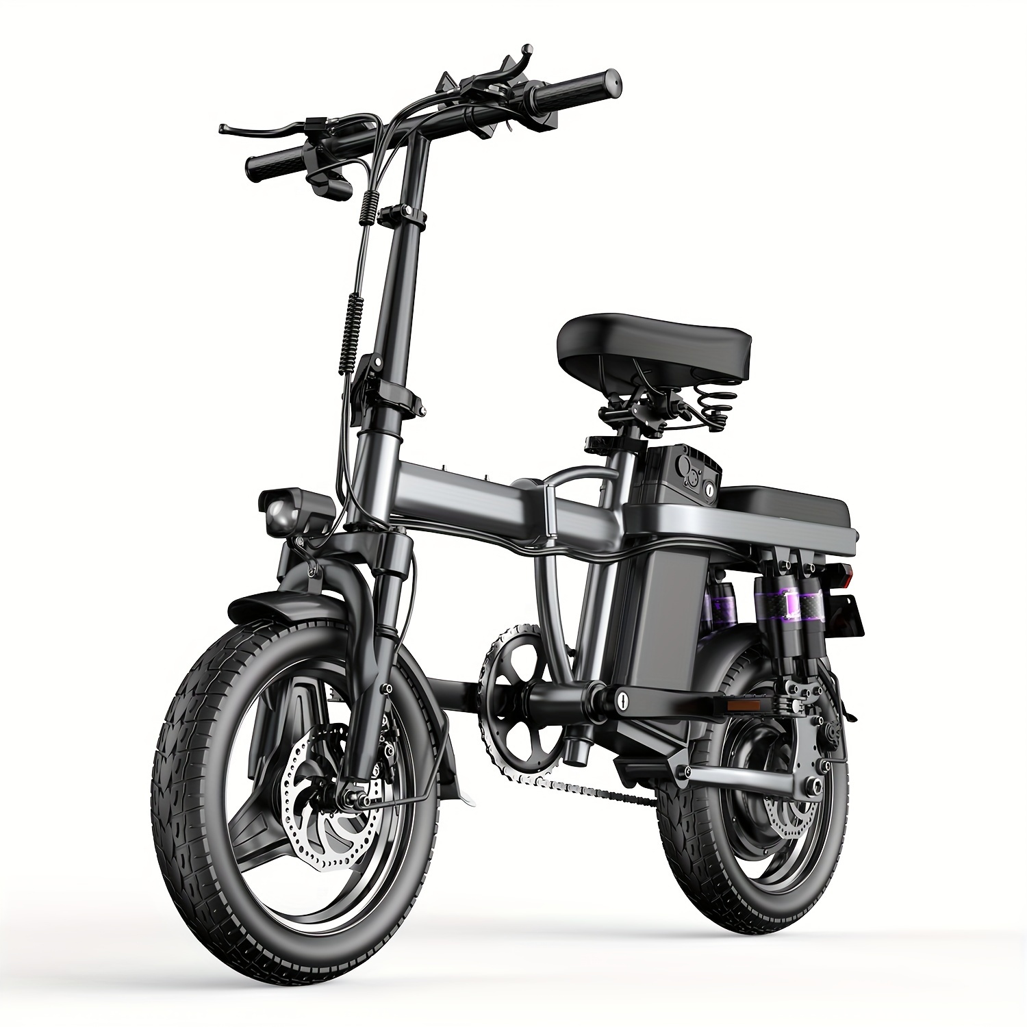 

Ebikes For Adults, 650w Motor, 20mph 25miles Range Electric Bike For Adults, 48v 13ah Battery Mini Folding E Bike, 14" Tires, Lightweight Adult Electric Bicycles For City Commute, Travel