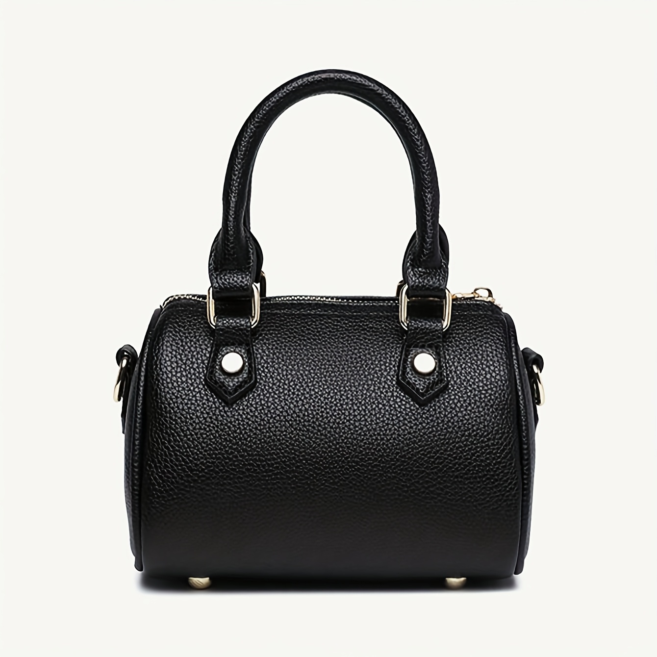 Vintage Texture Pattern Pu Tote Bowling Bag, Spring/summer Versatile Fashion Women's Work Shoulder Crossbody Pillow Bag