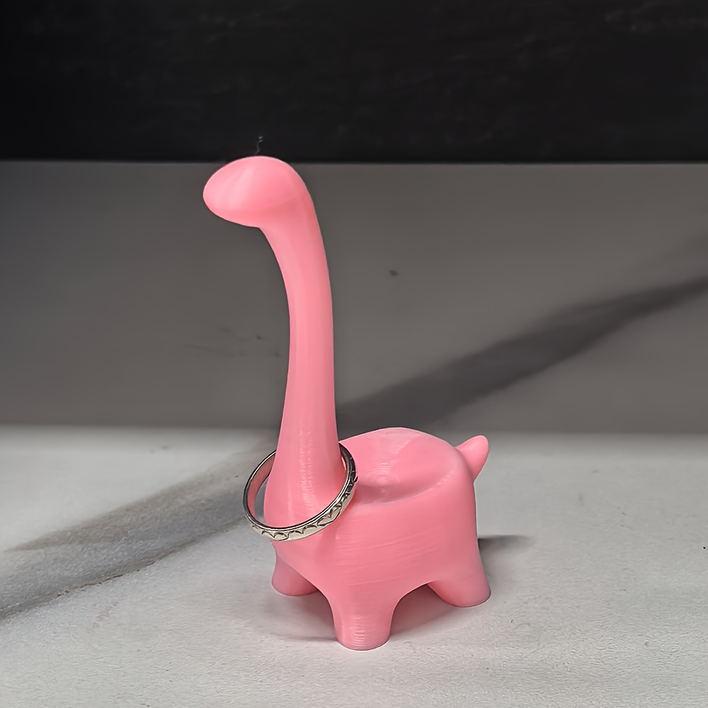 dinosaur ring holder for earrings rings jewelry desktop decoration wedding engagement ring stand cute preppy room decoration cute womens gift suitable for valentines day romantic night birthday anniversary details 5