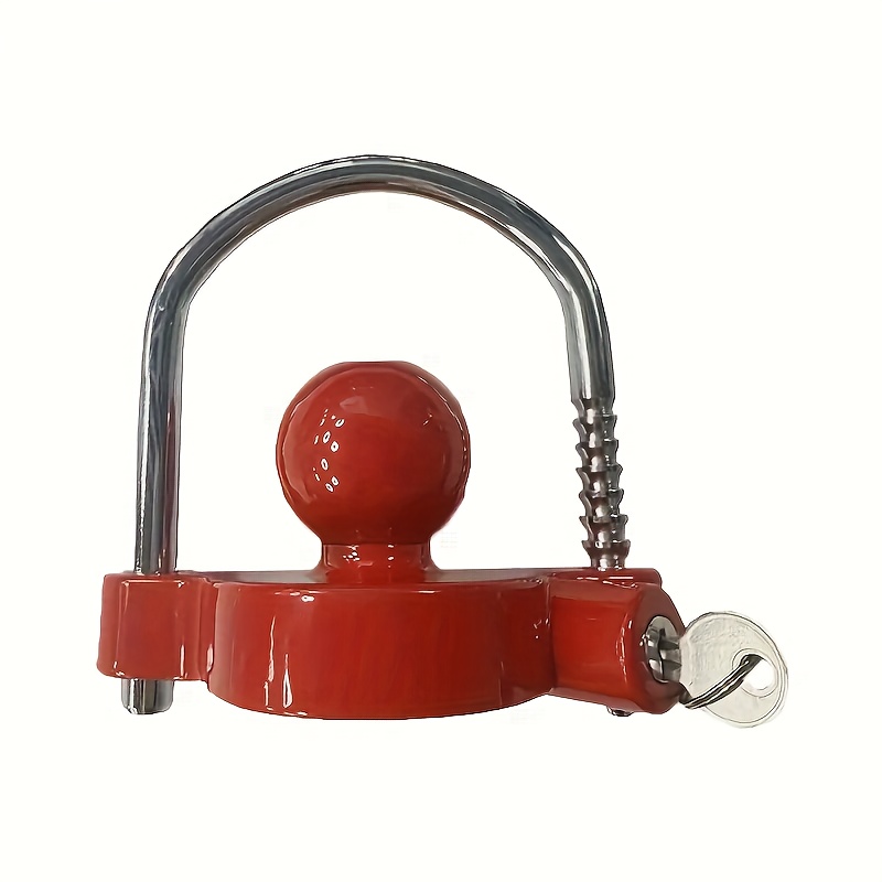 TEMU Various Styles Of Trailer Hitch Safety Locks, Suitable For Heavy-duty U-shaped Ball Hitch Locks For And Rvs.