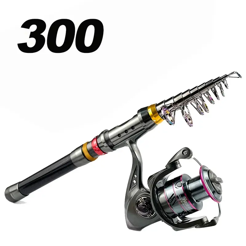 carbon telescopic fishing rod FINNECT which reduce noice and balance operation High Carbon Fiber Fishing Rods